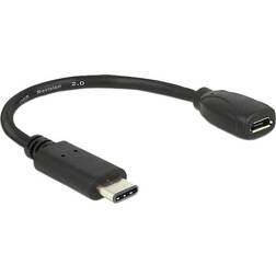 DeLock USB C - USB Micro-B 2.0 0.2m