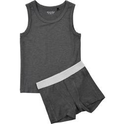 Minymo Underwear Set - Dark Grey Melange (4876-121)