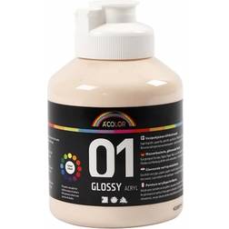 A Color Acrylic Paint Glossy 01 Ivory 500ml