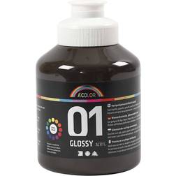 A Color Acrylic Paint Glossy 01 Brown 500ml