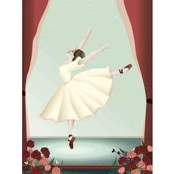 Vissevasse Ballerina Plakat 30x40cm