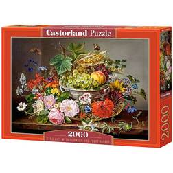 Castorland Still Life with Flowers & Fruit Basket 2000 Pieces