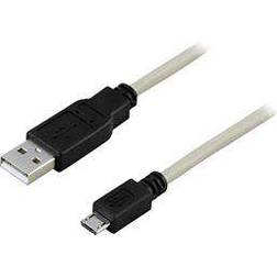 Deltaco 5 pin USB A-USB Micro-B 2.0 0.5m