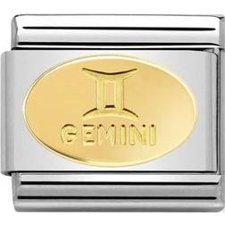 Nomination Composable Classic Link with Gemini Symbol Charm - Silver/Gold