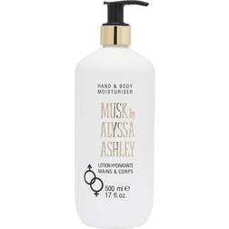 Alyssa Ashley Musk Hand & Body Moisturiser Pump 500ml