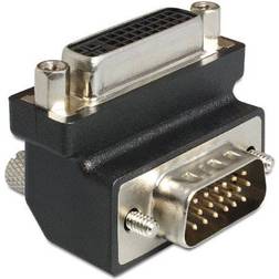 DeLock DVI-VGA M-F Angled Adapter