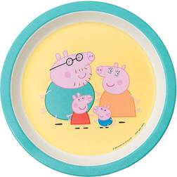 Petit Jour Baby Plate Peppa Pig with Parents