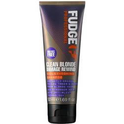 Fudge Clean Blonde Damage Rewind Violet-Toning Shampoo 50ml