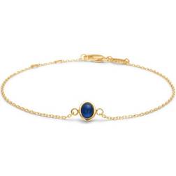 Mads Z Cabochon Bracelet - Gold/Blue