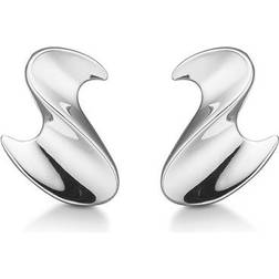 Mads Z Big Wave Earrings - Silver