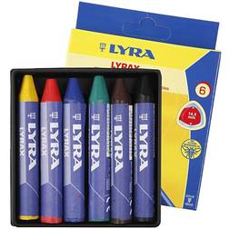 LYRA Wax Crayons 6 Pieces