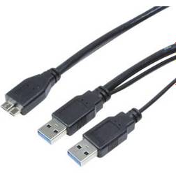 LogiLink Nickel 2USB A-USB B 3.0 0.6m