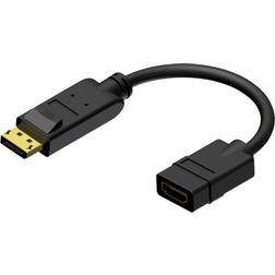 Procab BSP510 HDMI-DisplayPort M-F 0.2m
