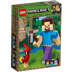 Lego Minecraft Stor Steve Figur M. Papegøje 21148