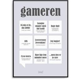 Dialægt Gameren Plakat 50x70cm