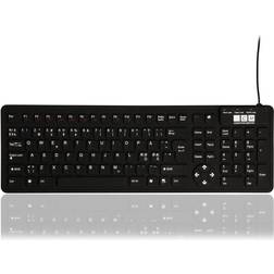 Computer Mester Flexible Waterproof Silicone Rubber Keyboard (Nordic)