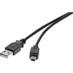 Renkforce USB A-USB Mini-B 2.0 0.3m
