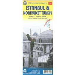 Istanbul City Map 1: 11 000 / Northwest Turkey 1: 550 000 (Ukendt format, 2015) (Falset, 2015)