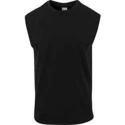 Urban Classics Open Edge Sleeveless T-shirt - Black