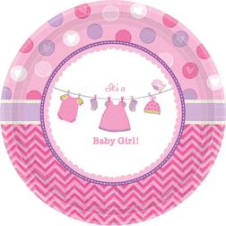Amscan Plates Shower With Love Girl 8-pack