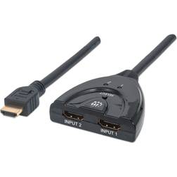 Manhattan Switch HDMI-2HDM 1.3b M-F 0.5m
