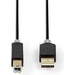 Nedis Gold USB A-USB B 2.0 2m