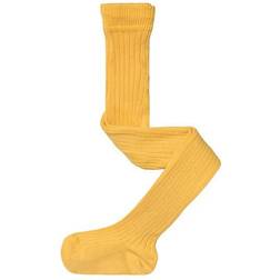 Melton Basic Rib Knit Tight - Yolk Yellow