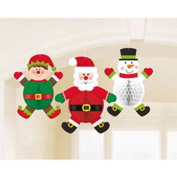 Amscan Hanging Christmas Characters 3-pack