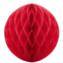 PartyDeco Honeycomb Ball 30cm Red