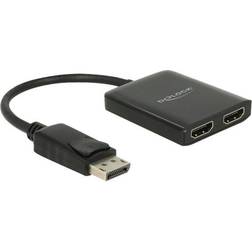 DeLock DisplayPort/USB B Micro-2HDMI M-F 0.2m