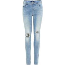 Name It Teen Cropped Skinny Fit Jeans - Blue/Light Blue Denim (13160796)