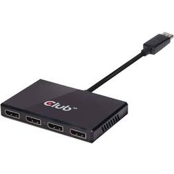 Club 3D Micro USB B/DisplayPort-4DisplayPort Splitter M-F