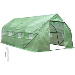 tectake Foil Tent 18m² Rustfrit stål Plast