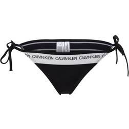 Calvin Klein CK Logo Side Tie Bikini Bottom - PVH Sort