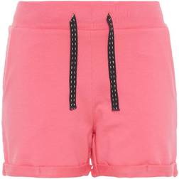 Name It Kid's Cotton Sweat Shorts - Pink/Camellia Rose (13161636)