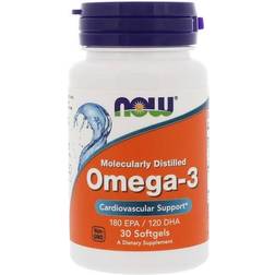 Now Foods Omega-3 Molecularly Distilled 30 stk