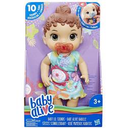 Hasbro Baby Alive Baby Lil Sounds Interactive Brown Hair Baby Doll E3688