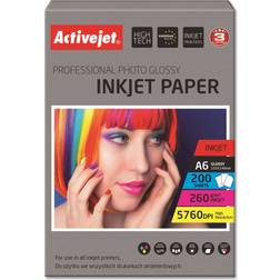 ActiveJet Professional Photo Glossy A6 260g/m² 200stk