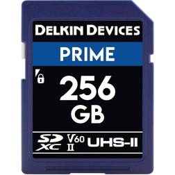 Delkin Prime SDXC Class 10 UHS-II U3 V60 300/100MB/s 256GB
