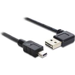 DeLock Left/Right EASY-USB USB A-USB Mini-B 2.0 Angled 3m