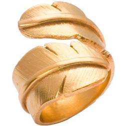 Heiring Feather Wide Ring - Gold