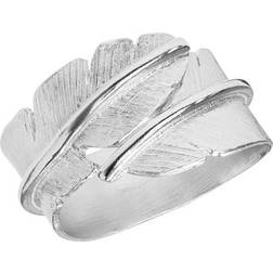 Heiring Feather Medium Ring - Silver