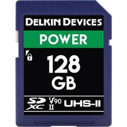 Delkin Power SDXC Class 10 UHS-II U3 V90 300/250MB/s 128GB