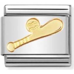 Nomination Composable Classic Link Baseball Bat Charm - Silver/Gold