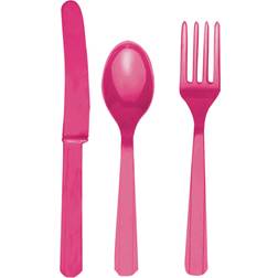 Amscan Cutlery Magenta Pink 24-pack