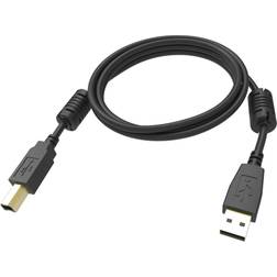 Vision Ferrite USB A-USB B 2.0 1m