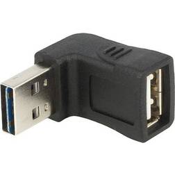 DeLock 65521 USB A-USB A 2.0 M-F Angled Adapter