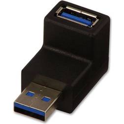 Lindy USB A-USB A 3.0 M-F Angled Adapter