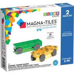 Magna-Tiles 3D Magnetisk Udvidelses Sæt m. 2 Biler