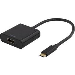 Deltaco USB C-HDMI M-F 0.2m
